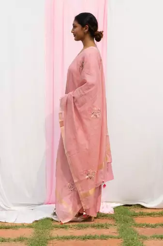 Nidhi - Onion Pink Suit Set