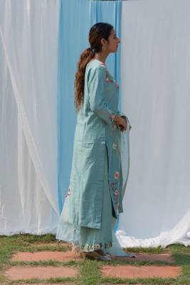 Parineeta - Powder Blue Suit Set 2