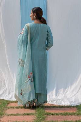 Parineeta - Powder Blue Suit Set 3