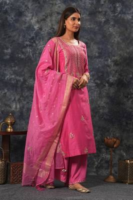 Raj - Hot Pink Suit Set 1