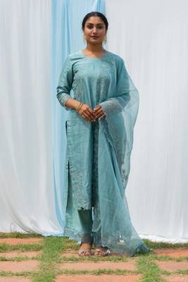 Rajdulari - Powder Blue Suit Set 1