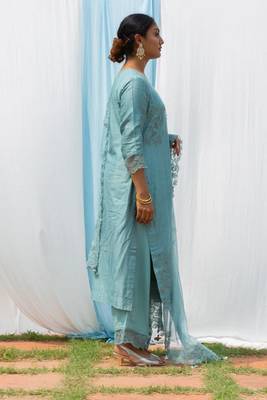 Rajdulari - Powder Blue Suit Set 3