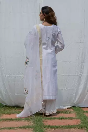 Rajkumari - Ivory Suit Set