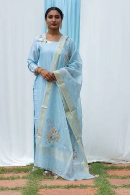 Rajkumari - Light Blue Suit Set 2