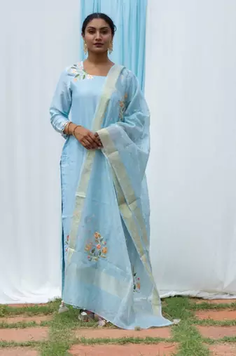 Rajkumari - Light Blue Suit Set