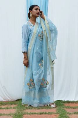 Rajkumari - Light Blue Suit Set 1