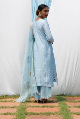 Rajkumari - Light Blue Suit Set 3