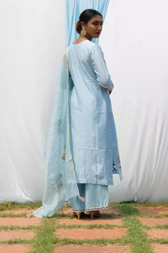 Rajkumari - Light Blue Suit Set