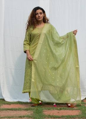 Rajnandini - Green Suit set 2
