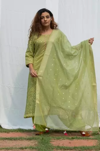 Rajnandini - Green Suit set