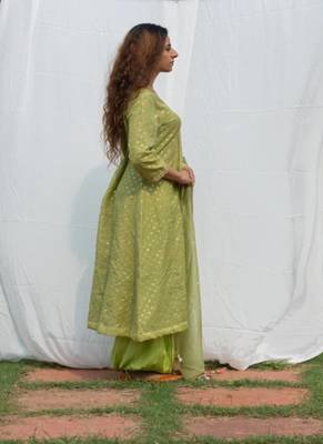 Rajnandini - Green Suit set 3