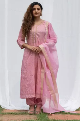 Rajnandini - Onion Pink Suit set