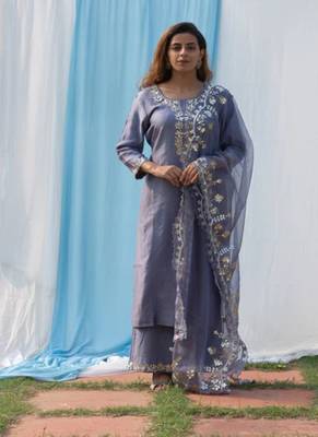 Rajshree - Dark Grey Suit Set 2