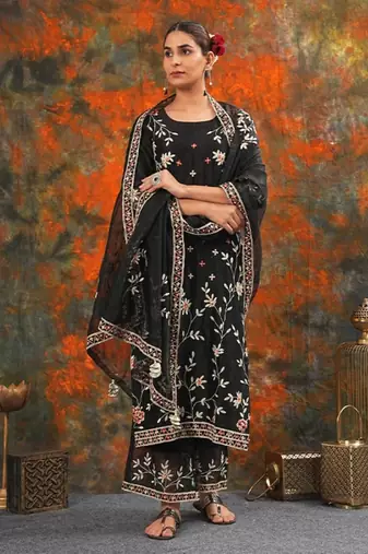 Rukmani - Black Suit Set