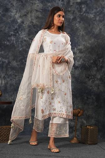 Rukmani - Ivory Suit Set