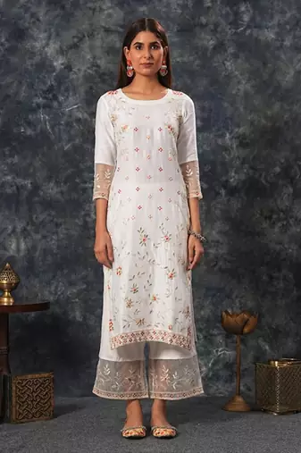 Rukmani - Ivory Suit Set