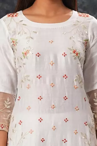 Rukmani - Ivory Suit Set