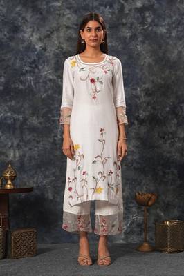 Sarla - Ivory Suit Set 1