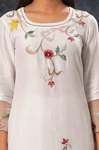 Sarla - Ivory Suit Set