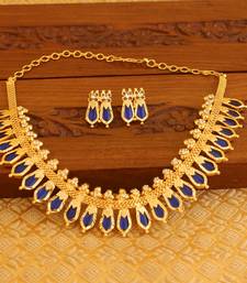 Kerala traditional gold plated palakka necklace