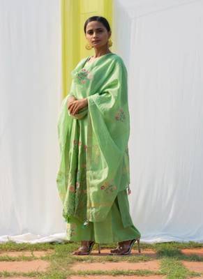 Nidhi - Green Suit Set 1