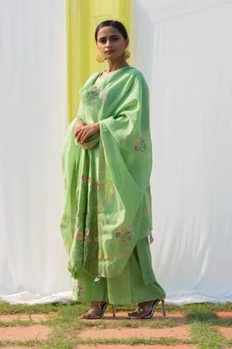 Nidhi - Green Suit Set