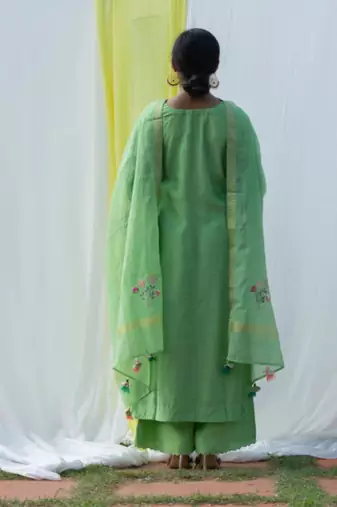 Nidhi - Green Suit Set