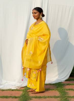 Nidhi - Yellow Suit Set 2
