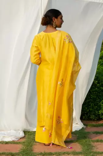 Nidhi - Yellow Suit Set