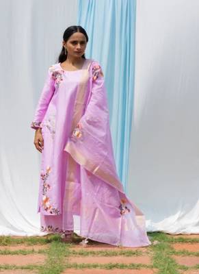 Parineeta - Mauve Suit Set 1