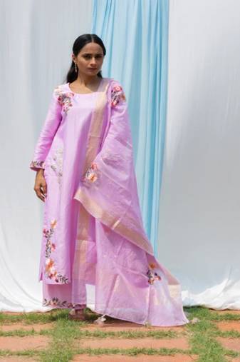 Parineeta - Mauve Suit Set