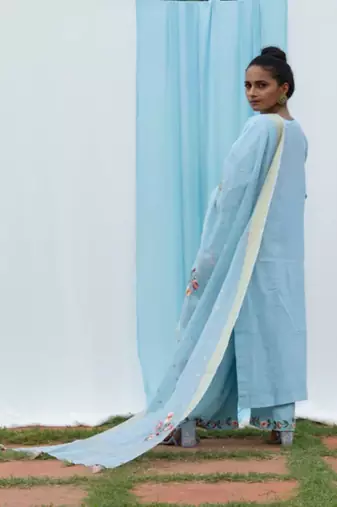 Parineeta - Sky Blue Suit Set
