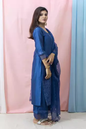 Raasika - Midnight Blue Suit Set