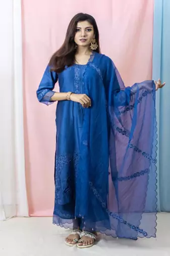 Raasika - Midnight Blue Suit Set