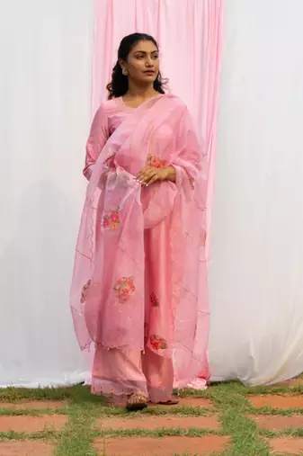 Radhika - Onion Pink Suit Set