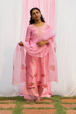Radhika - Onion Pink Suit Set 1