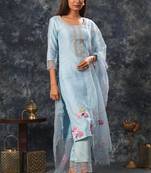 Radhika - Sky Blue Suit Set