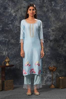 Radhika - Sky Blue Suit Set 2