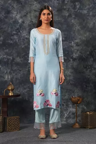 Radhika - Sky Blue Suit Set