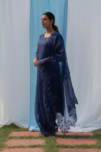 Rajdulari - Midnight Blue Suit Set