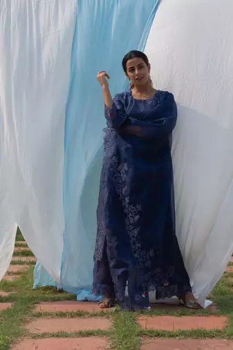 Rajdulari - Midnight Blue Suit Set