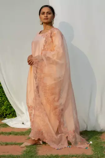 Rajdulari - Nude Pink Suit Set