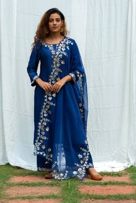 Rajshree - Midnight Blue Suit Set 1