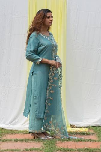 Rajshree - Powder Blue Suit Set