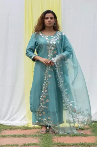 Rajshree - Powder Blue Suit Set