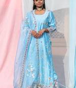 Rukmani - Sky Blue Suit Set
