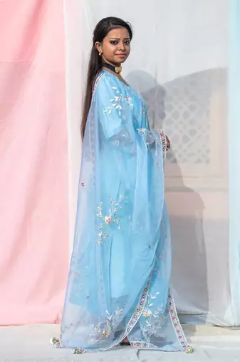 Rukmani - Sky Blue Suit Set