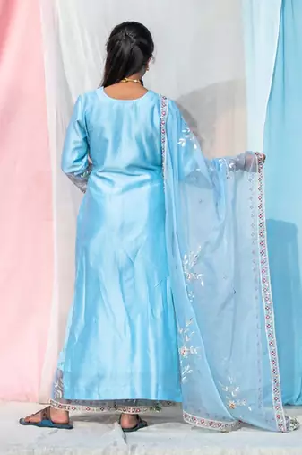 Rukmani - Sky Blue Suit Set