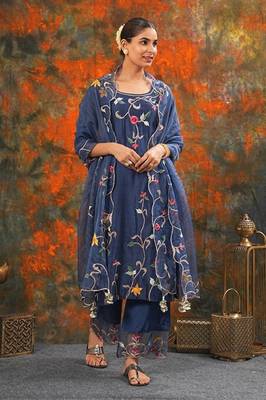 Sarla - Midnight Blue Suit Set 1