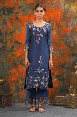 Sarla - Midnight Blue Suit Set 2